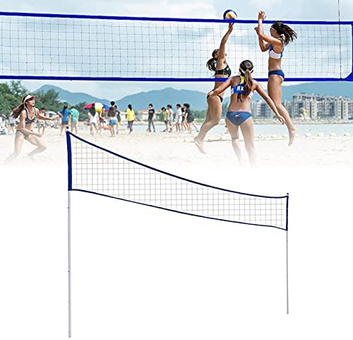 Tengan Открит Преносим Волейбол Нетна Часова Сгъваема Регулируема Волейбол Нетна Часова Плажа Трева Парк Волейбол Бадминтон