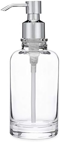 Rail19 Sonoma Glass Soap Dispenser for Kitchen or Bathroom Counter-топ Dispenser Clear Glass | идеален за Течен сапун
