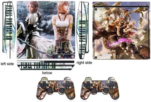 Final Fantasy Q Skin Sticker PS3 PlayStation 3 Слим и 2 Обвивки на Контролера