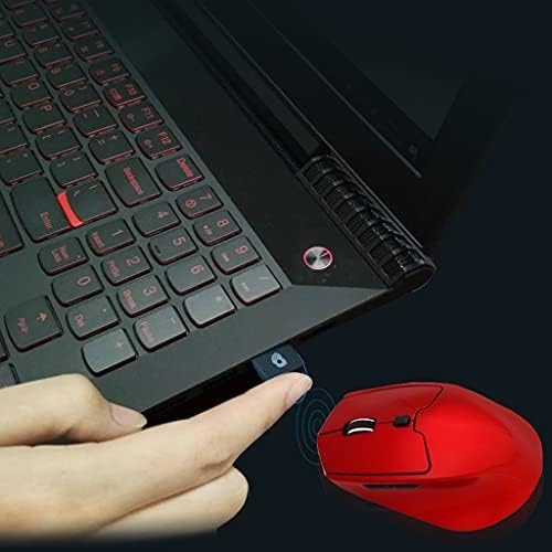 ACGTH Мишката 2.4 G Безжична мишка Бизнес Офис Мишка Настолен лаптоп, Настолен Компютър пръстови отпечатъци USB Вход Мишка (Цвят : сив)