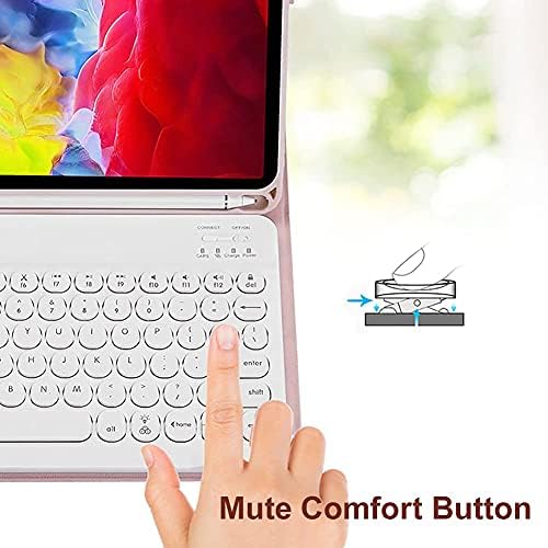 Калъф за клавиатура на Ipad Pro 11/12, 9 инча 2020, безжична Bluetooth Подвижна Магнитна Капачка клавиатура, Поставка