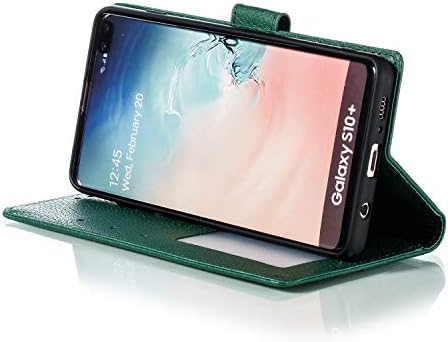 HiCASE Pro Калъф за Samsung Galaxy S10 Plus, Premium ПУ Кожен Флип Портфейл Калъф за мобилен Телефон с Кредитна Карта