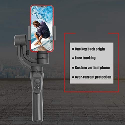 JJYPY 3-Axis Handheld Bluetooth Gimbal Stabilizer with Clip Holder for Smart Phone Photo Studio Live Broadcast Shooting