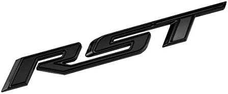 2 елемента Ново Поколение RST Fender Tailgate Емблемата на Иконата на Замяна за 2019-2021 Chevrolet Silverado RST (Лъскаво Черен)