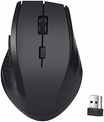 CHUZI 2.4 GHz Silent Drop Shipping USB Receiver 6 Keys Ergonomics Design Computer Mouse PC Wireless Optical Mouse Безжична Мишка(черен)