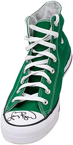 Лари Бърд Подписа Ляв Зелен Чък Тейлър Холограма птици обувки JSA