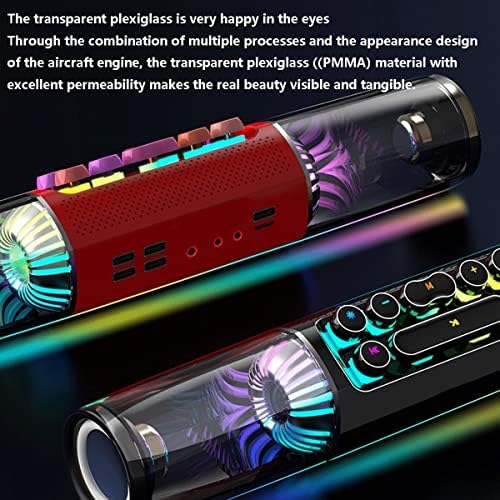 HUKSXZ PC Speakers or Battery USB Powered Computer Speakers RGB SmartLED Lamp with Mechanical Keyboard controlPowered