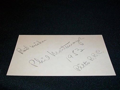 Pittsburgh Pirates Felipe Montemayor Auto Signed Vintage 3x5 Index Card РЕДКИ CM - MLB Cut Signatures