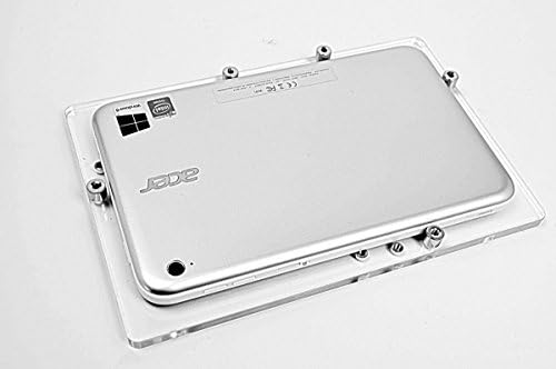 TABcare Съвместим Acer Iconia W3 8 Tablet VESA Mount Security Enclosure with Desktop Stand Clear Acrlyic Material for