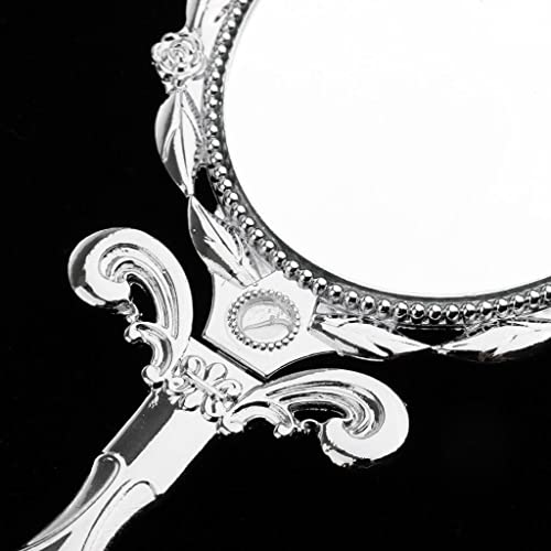 yotijar 1 бр Овално Ръчно Огледало, Стенно Огледало, Огледало за Ежедневен Грим
