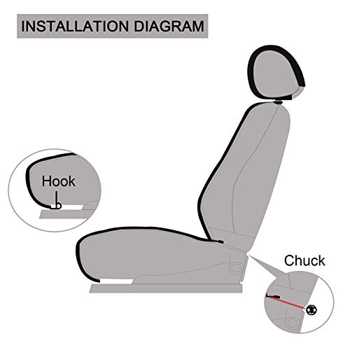 Londxin Luxury ПУ Leather Front Car Seat Covers Universal Anti-Slip Driver Sleek Design Car Seat Cushion Universal Fit