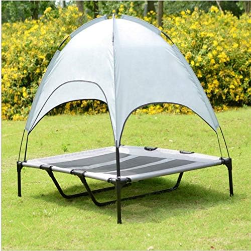 FXZMG 2020 New Pet Dog Bed Дишаща Portable Dog with Cushion Sun Навес Double-Layer Лагер Tent Pet Dog Tent