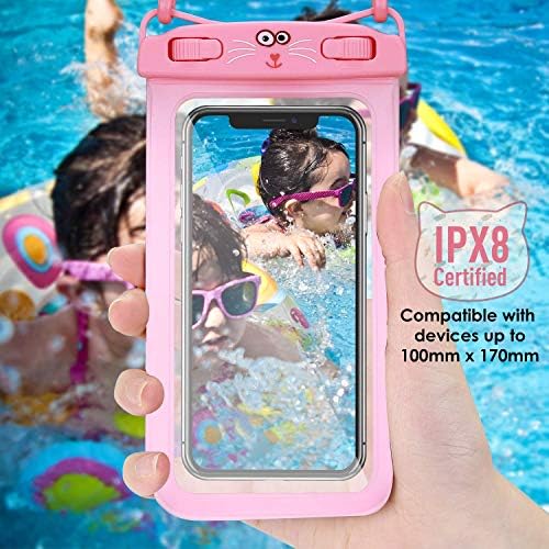 JOTO 2 Pack Floating Waterproof Phone Pouch Пакет with ProCase 2 Pack Сладко Dry Bag Case for Cellphone