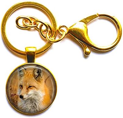 Fox Ключодържател,Fox Бижута,Fox Ключодържател,Animal Бижута,Fox Ключодържател,Fox Gift, Fox Charm Ключодържател,Fox Jewelry