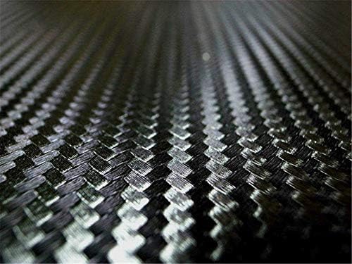 DIYAH 3D Carbon Fiber Film Кепър Рибка Sheet Roll Wrap САМ Етикети с Нож и Ръчни инструменти 12 X 60 (1FT X 5FT) (черен)