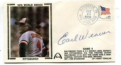 Earl Уивър Pittsburgh World Series October 13,1979 Autographed First Day Cover - MLB Cut Signatures