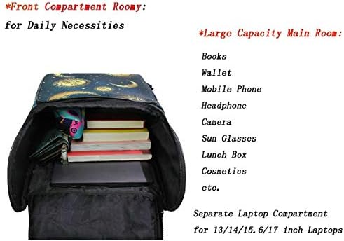 Naanle Casual Daypack College School Backpack Големи Пътни Туристически Чанти,Компютърна Чанта Подходяща За Лаптоп 15,6