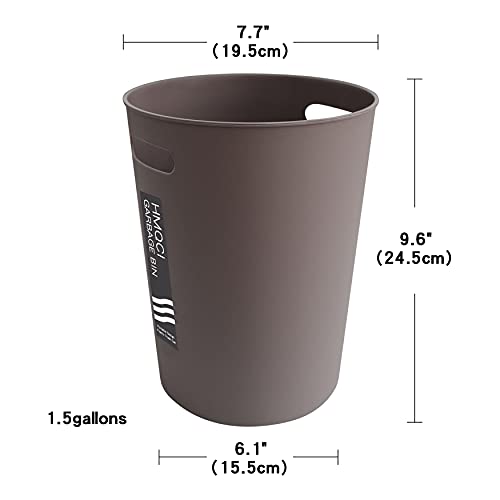 Боклук малкия боклук на резервоара HMQCI кръгла пластмаса, вместимост 1.5 литра кутия контейнер отброса(2-Coffe, 7.710.2)