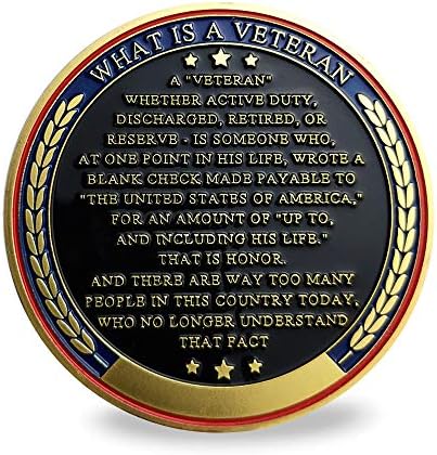 BHealthLife Military Veteran Appreciation Challenge Coin Благодаря за вашата услуга Подарък за ветеринарни лекари