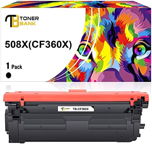Toner Bank Съвместим Тонер касета Заместител на HP 508X 508A CF360A CF360X за HP Color Enterprise M553 M553n M553dn M553x