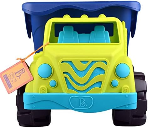 Б. toys by Battat Колосално Cruiser – 20 Large Sand Truck – Beach Toy Dump Trucks for Kids 18 M+ (Lime/Navy), led anti-stress-ball-125