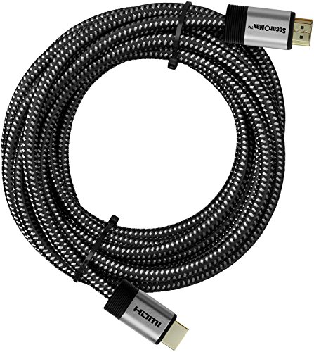 Кабел SecurOMax HDMI (4K) с тъкани кабел, 25 фута
