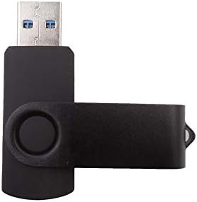32Gb Въртящи USB-стик Thumb-дискове Pen-дискове, Zip-устройства с цветна алуминиева обвивка (32Gb, черен)
