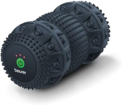 Beurer MG35 3-Speed Vibrating Massage Roller - High Intensity Vibrating Roller for Muscle Relief, Mobility & Training