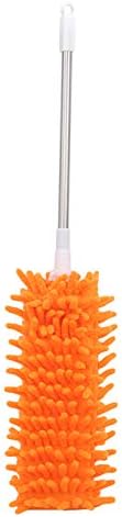 GOMYIE Microfibre Duster Extendable Home Cleaning Car Dust Cleaner Handle Portable Dusting Tool,Оранжево