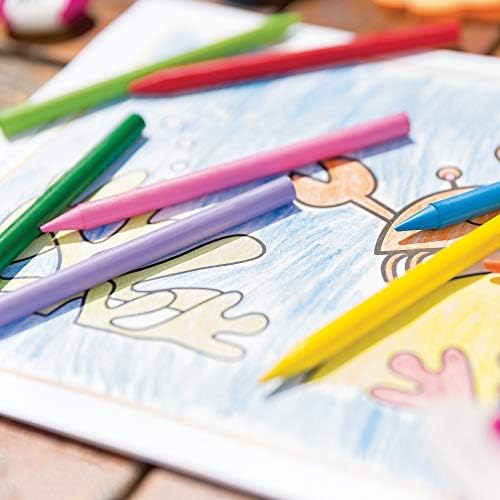 Цветни моливи BIC Kids, Устойчиви на разкъсване, Без да е тайна, Дълга оцветяване, Ярки и Разнообразни цветове, 24 броя-ва
