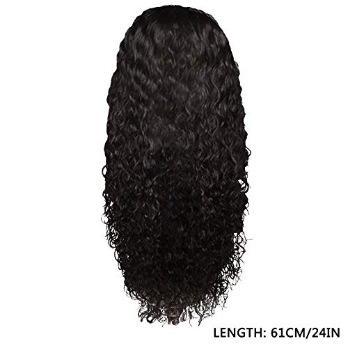 NBSLA 24' Къдрава косата на перука дантела Къдрава Коса Човешкия Перука 360 Антипригарный перука дантела отпред, безплатно (CYZZ99)