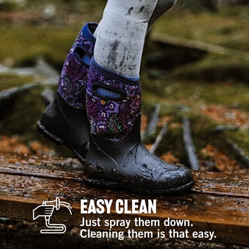 BOGS Unisex-Child York Boys and Girls Waterproof Insulated Rubber and Neoprene Winter Boot Rain