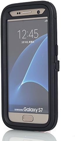 Калъф Galaxy S7, AICase [Heavy Duty] [Full Body] Твърд 4 в 1 Здрав устойчив на удари Калъф с Клипс за колан Броня Защитен
