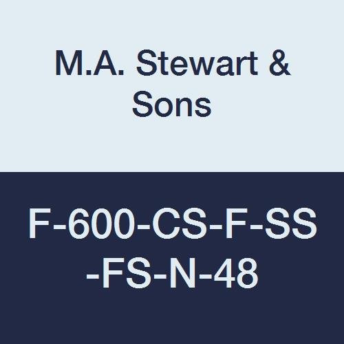 M. A. Stewart & Sons F-600-CS-F-SS-FS-N-48 Ръбчета сферичен кран от въглеродна стомана, пълен порт, 600, 3