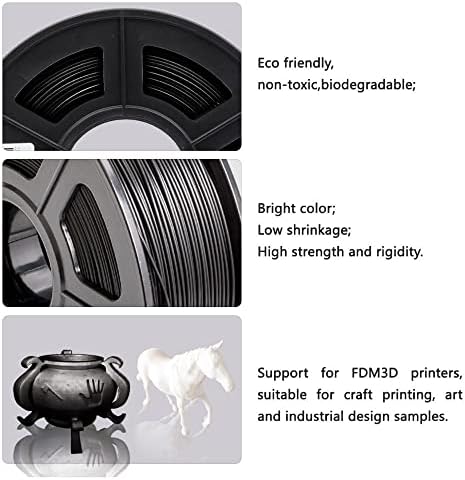 Zrong 2 ролка/комплект 1 кг 1.75 мм PLA Направления за 3D Печат Filamento принтер (цвят : 3)