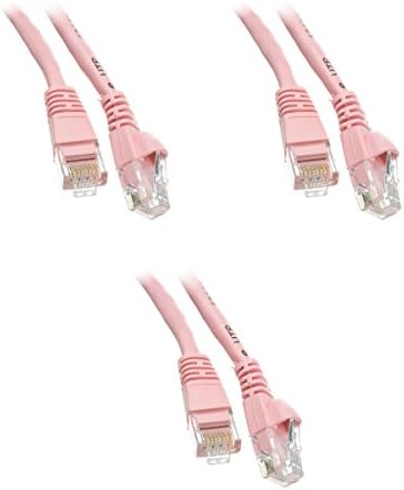 Кръпка-Ethernet кабел 7 метра Cat6 Pink, Snagless/Molded Boot - Pack of 3 (CNE14181)