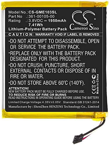 3.8 V 361-00105-00 Замяна на батерията Li-Polymer Pack е Подходящ за Garmin Edge 1030 (1950mAh)