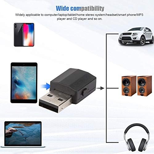 Универсален Аудио Предавател, Приемник, Лаптоп USB Bluetooth 5.0 от Предавател и приемник, Приложими за компютър, лаптоп,