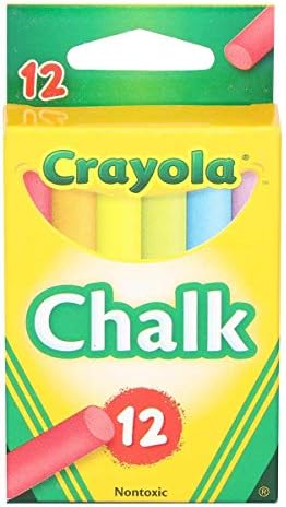 Мелок цветен Crayola са с ниско съдържание на прах, 12 броя във всяка опаковка, 6 опаковки