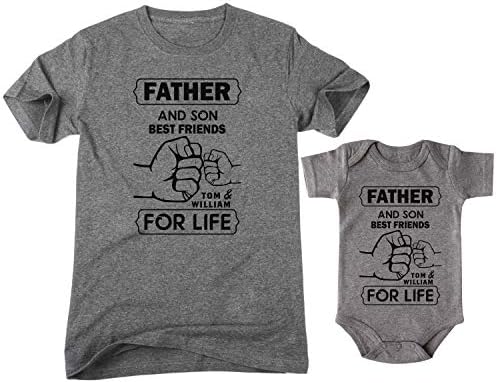 Zexpa Облекло Персонализирани Съвпадение Баща и Унисекс Onesie Тениска C01D03