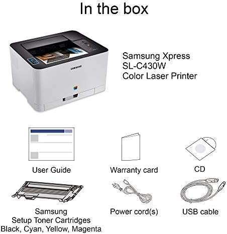 Безжичен цветен лазерен принтер Samsung Xpress C430W с проста връзка NFC + WiFi и вграден Ethernet (SS230G)