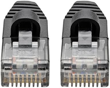 Трип Lite основа cat6a 10G Ethernet кабел, Snagless Гласове Тънък UTP Мрежов пач кабел (RJ45 M/M), черен, 6 фута (N261-S06-BK)