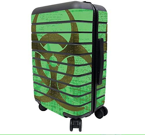 MightySkins Skin е Съвместим с Away The Carry-On Suitcase - Biohazard | Защитно, здрава и уникална vinyl стикер wrap Cover