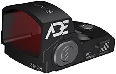 Ade Advanced Оптика 2MOA RD3-020 Raptor Micro Red Dot Sight for Оптика Ready Pistol, съвместим с оптика RMR fooprint, като Holosun HS407C/HS507C/HS507T и Riton X3 Tactix PRD....