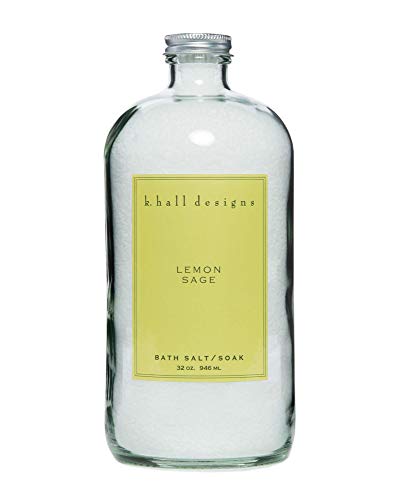 к. hall designs Lemon Sage Mineral Bath Salt Soak
