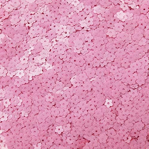 Пайети Цветя Доли Розово Непрозрачен Малък от 5 мм Произведено в САЩ