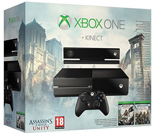 Възстановена конзола Xbox One 500 GB Kinect Assassin ' s Creed: Unity Пакет