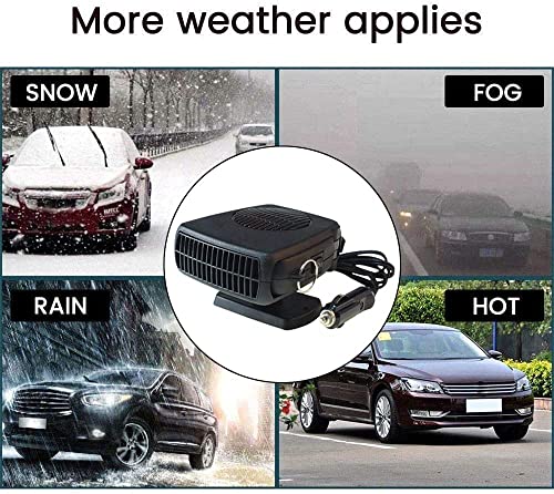 Преносим Нагревател за кола 12V Car Heaters Portable, Нагревател с Ергономична Дръжка, 2 in1 Fast Heating Defrost Defogger,