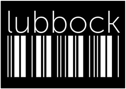 Teeburon Lubbock Lower Баркод Sticker Pack x4 6х4