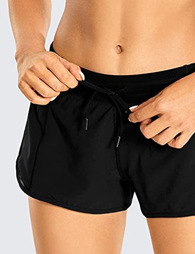 CRZ YOGA Quick-Dry Губим Running Shorts Mid Waist Sports Workout Shorts for Women Фитнес Атлетик Shorts with Pocket - 2.5